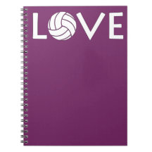 Cute Voleibol Love Notebook