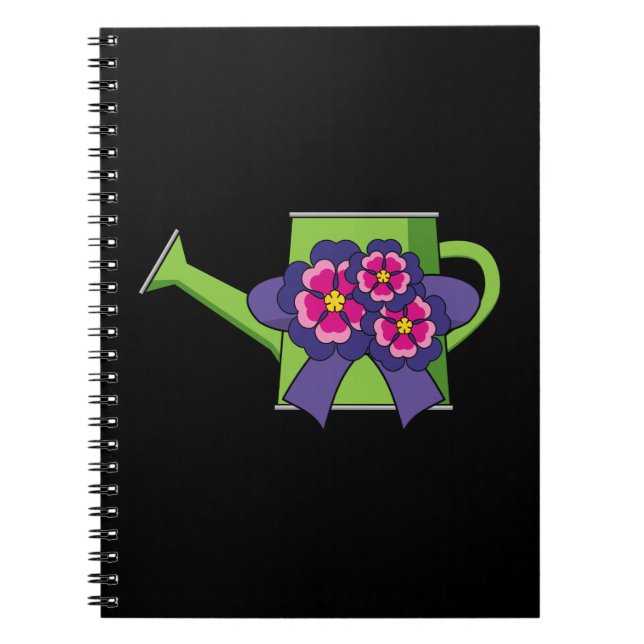 Cuaderno Cute Waters Can con Bouquet de flores (Frente)