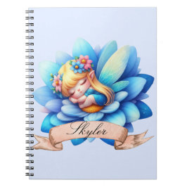Cuaderno Cute Whimsical Floral Sweets Dreams Sleeping Fairy