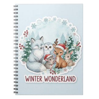 Cuaderno Cute Winter Woodland Animals Journal