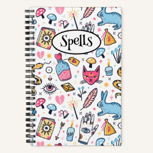 Cuaderno Cute Witchcraft Magical Spels