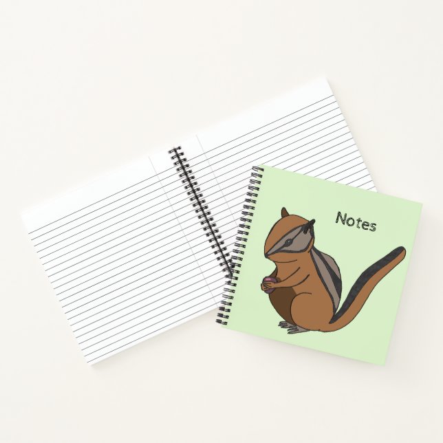 Cuaderno Cute Woodland Ilustracion Squirrel Chipmunk (Interior)