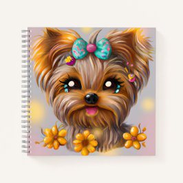 Cuaderno Cute Yorkie Kawaii Puppy