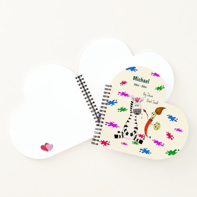 Cuaderno Cute Zebra Preescolar Niños (Interior)