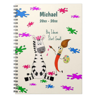 Cuaderno Cute Zebra Preescolar Niños