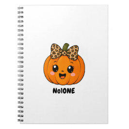 Cuaderno CuteOrange Calabacita Halloween Personalizar Nombr