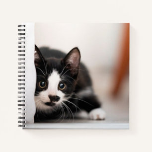 Cuaderno Cutest Baby Animals   Black & White Kitten