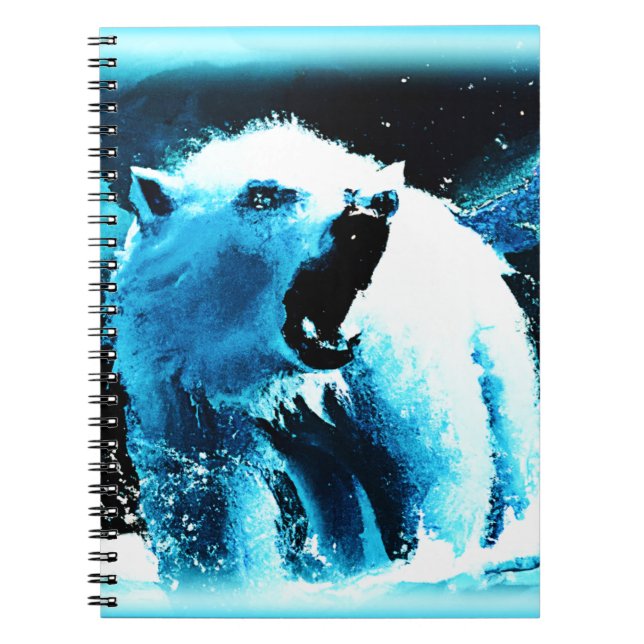 Cuaderno Cutícula "Oso Polar Enojado". ¡Hazte con una en Za (Frente)