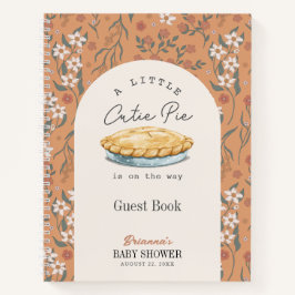 Cuaderno Cutie Pie Floral Chica Baby Shower Guest Book