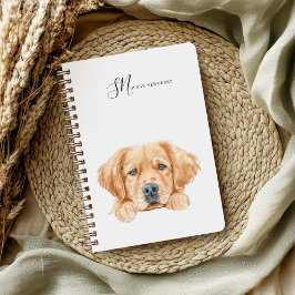 Cuaderno Cuto acuarela Peeking Golden Personalizado