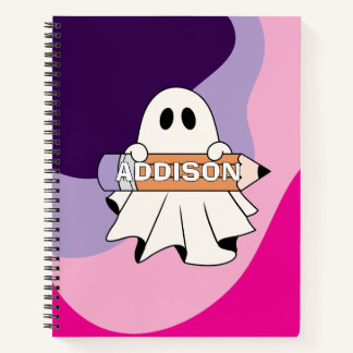 Cuaderno Cuto Bloc De Fantasma De Halloween Para Chica
