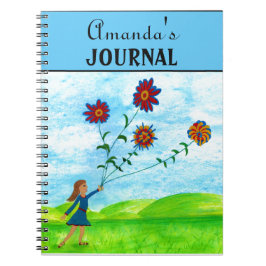 Cuaderno Cuto Chicas Colorido Diario Floral Bloc de notas