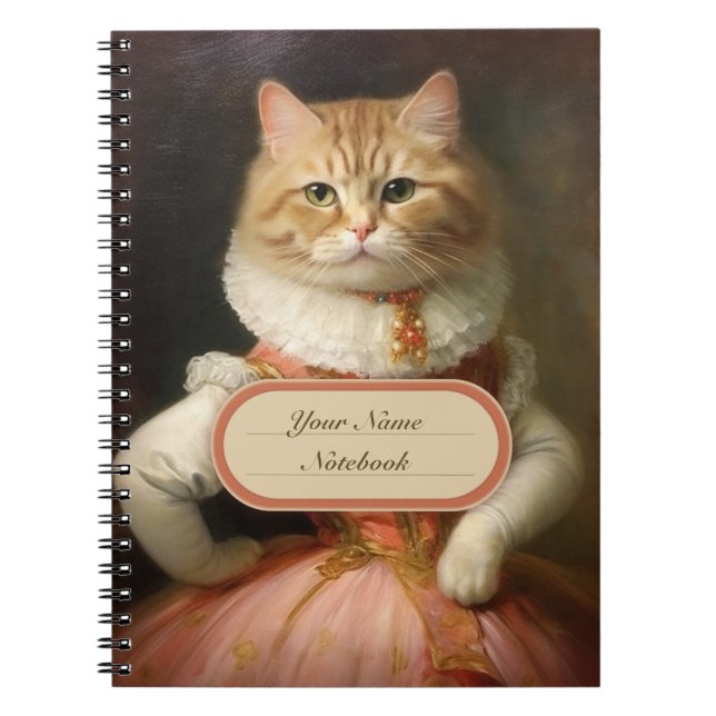 Cuaderno Cuto de gato divertido (Frente)