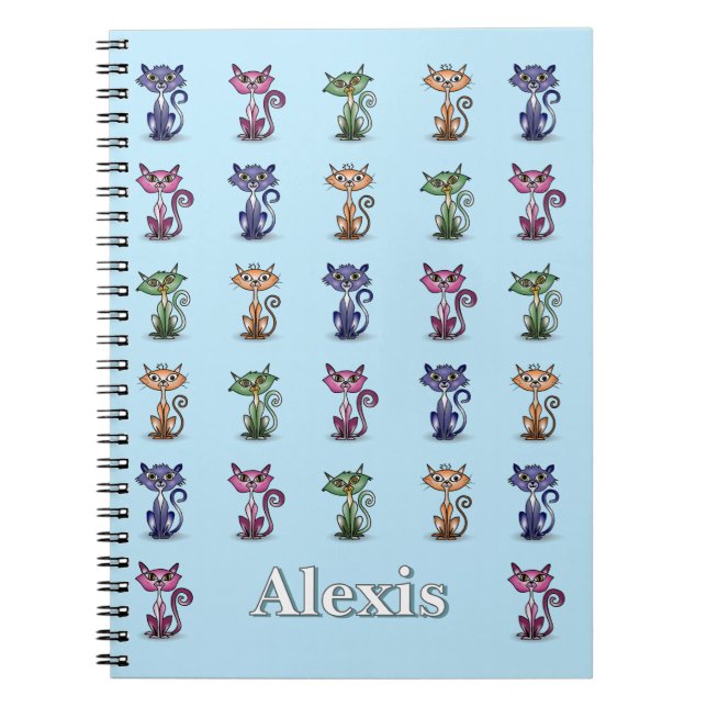 Cuaderno Cuto de gato divertido (Frente)