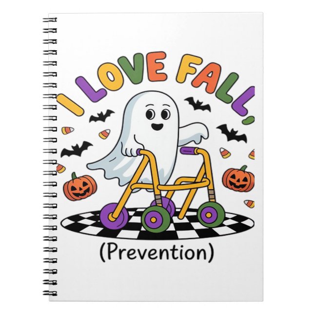 Cuaderno Cuto me encanta la prevención de caídas Fantasma d (Frente)