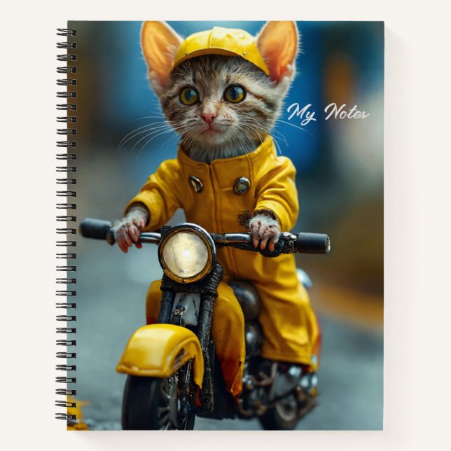 Cuaderno Cuto mini bloc de notas de espiral del ratón (Anverso)