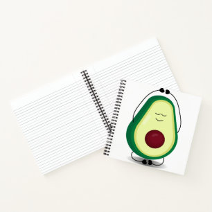 Cuaderno Cuto Personalizado de Relajación de Aguacate