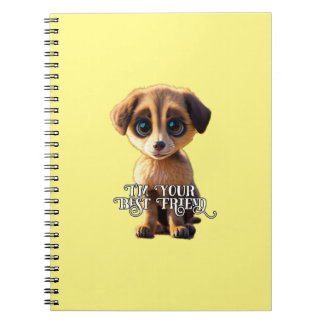 Cuaderno Cuto portátil de cachorro