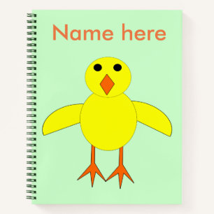 Cuaderno Cuto portátil de espiral de pollo de Pascua