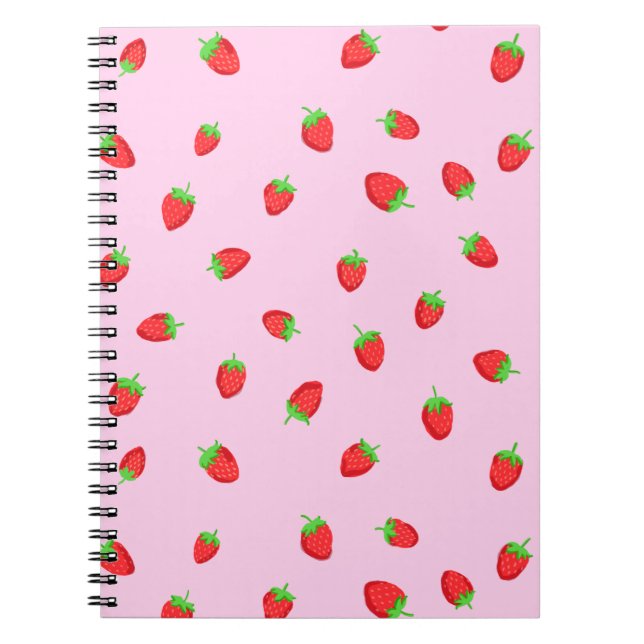 Cuaderno Cuto portátil de fresa (Frente)