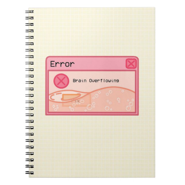 Cuaderno Cuto portátil rosa pastel estético (mensaje de err (Frente)
