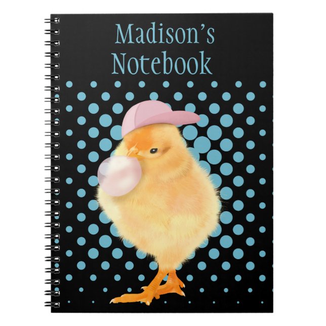 Cuaderno Cuto Retro Vibes Chick Flor Bubblegegum Rosa (Frente)