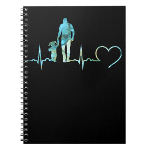 Cuaderno Cuyo padre Hija ritmo cardíaco papá niño Bond