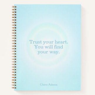 Cuaderno Cyan Blue Aura Message Notebook