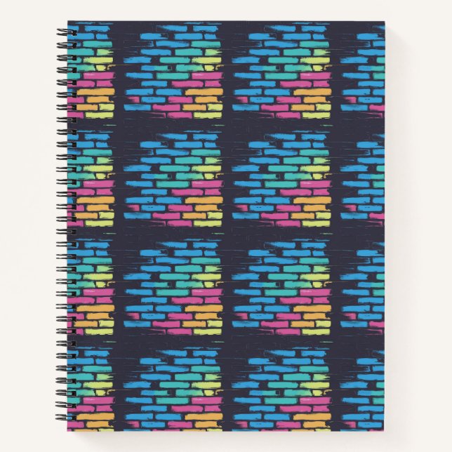 Cuaderno "CyberBrick: Derribo de mortero neón" (Anverso)