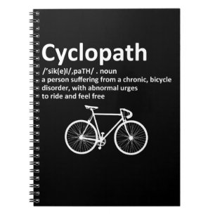 Cuaderno Cyclopath es un regalo divertido para ciclistas y