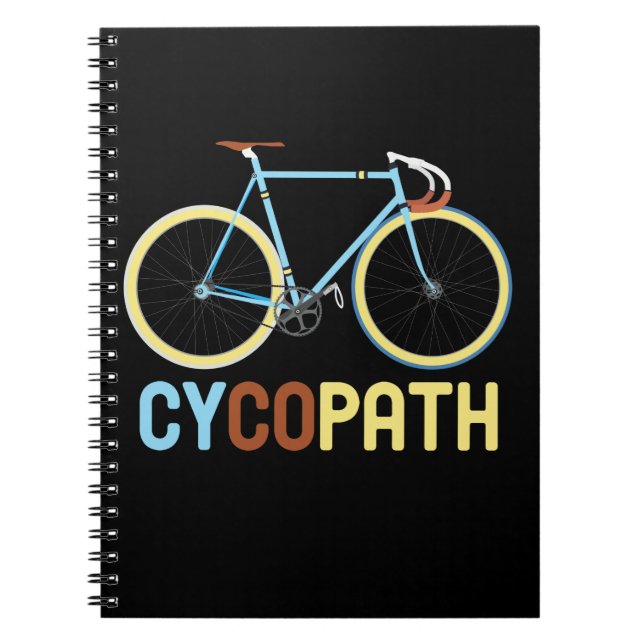 Cuaderno Cycologist Funny Bicicleta Bicicleta Ciclismo Love (Frente)