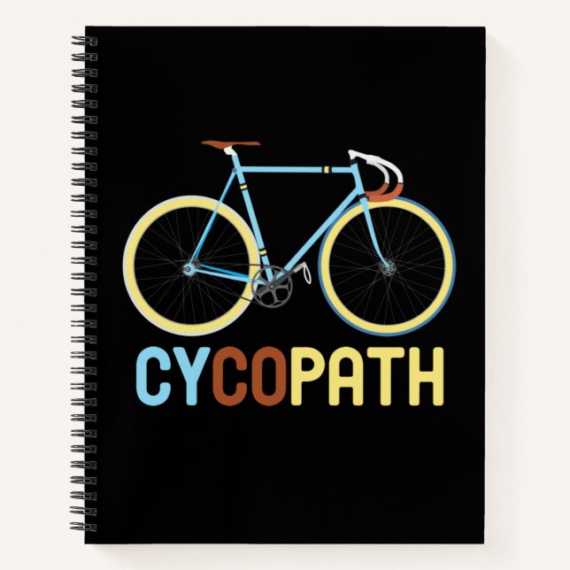 Cuaderno Cycologist Funny Bicicleta Bicicleta Ciclismo Love (Anverso)
