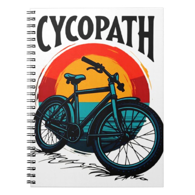 Cuaderno Cycopath: Bicicleta energética con té gráfico al a (Frente)