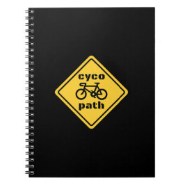 Cuaderno Cycopath Funny Road Rótulo para Cycle Lover T-Shir
