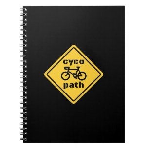 Cuaderno Cycopath Funny Road Rótulo para Cycle Lover T-Shir