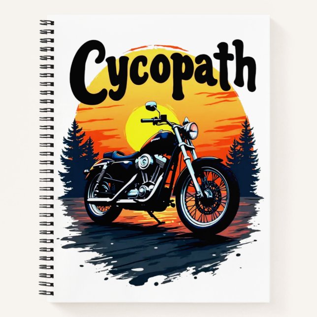 Cuaderno Cycopath Greatest Biker Tee con gráfico de puesta  (Anverso)