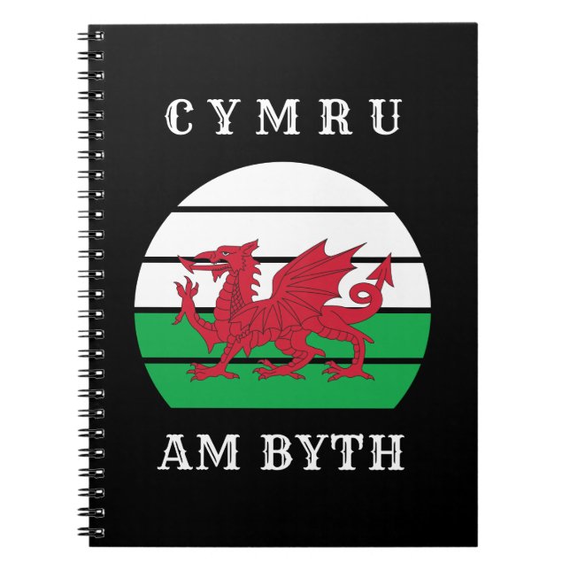 Cuaderno Cymru, Bandera De Gales, Está Orgulloso De Ser Gal (Frente)