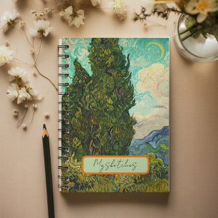Cuaderno Cypresses, Vincent van Gogh, bocetos