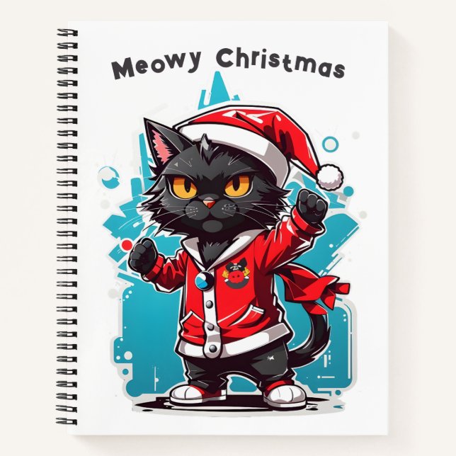 Cuaderno Dabbing Black Cat: Festividades de los Navidades M (Anverso)