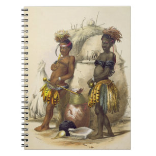 Cuaderno Dabiyaki y Upapazi, muchachos del Zulú en vestido
