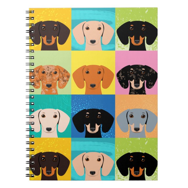Cuaderno Dachshund (Frente)