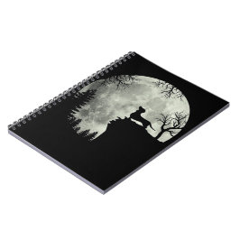 Cuaderno Dachshund And Moon Halloween