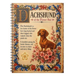 Cuaderno Dachshund, Arte de Bestiario Medieval