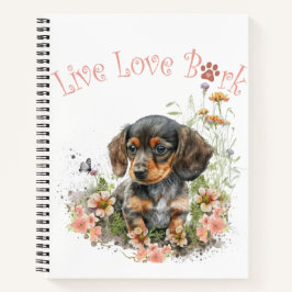 Cuaderno Dachshund Dog Mom Floral