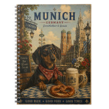 Dachshund en Múnich – Arte de Viaje Vintage