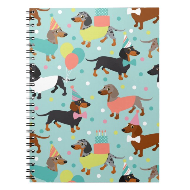 Cuaderno Dachshund Fiesta (Frente)
