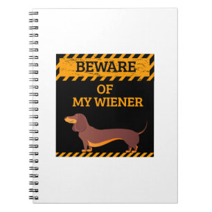 Cuaderno Dachshund Perro gracioso Cuidado con mi viejero