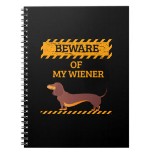 Cuaderno Dachshund Perro gracioso Cuidado con mi viejero
