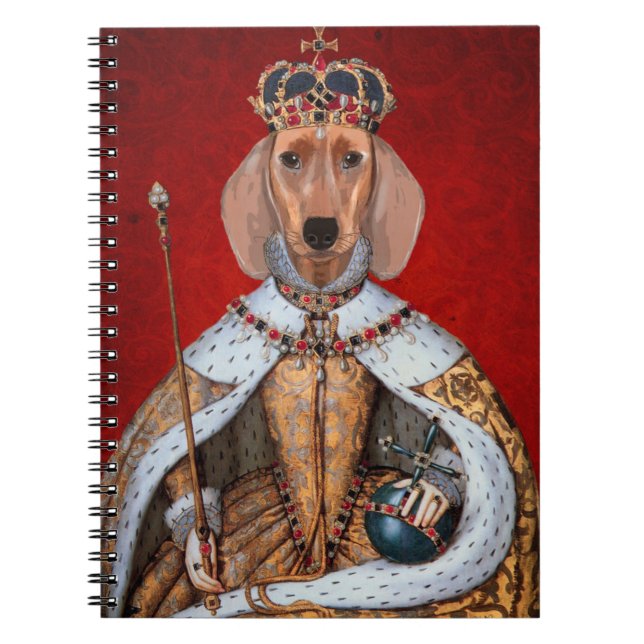 Cuaderno Dachshund Queen (Frente)
