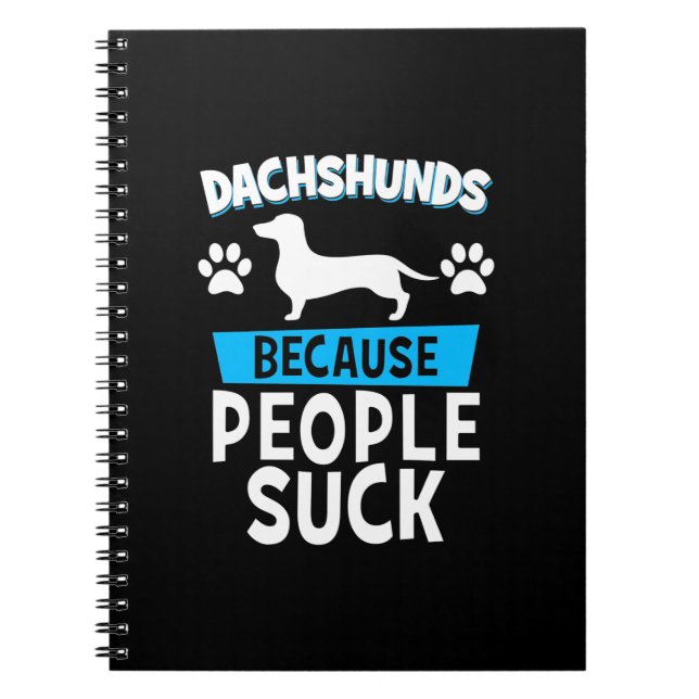 Cuaderno Dachshunds con mis amigos (Frente)
